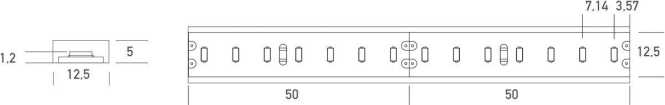 LEDband 24V/DC IP68 10W/m 2700K 620lm/m hitzebeständig bis 80°C 5m Rolle 
