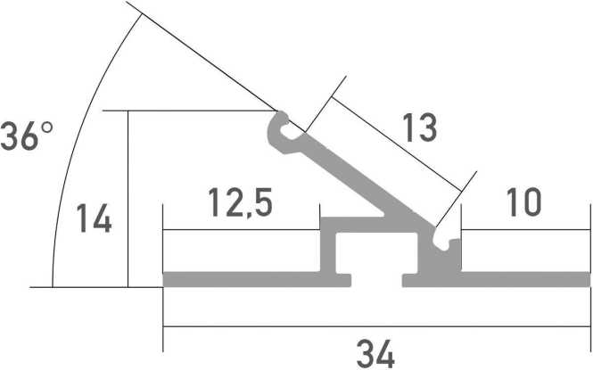 LED Profil VOUTE 2m 