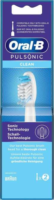 Aufsteckbürste für Schallzahnbürsten Pulsonic Clean 2 Stück 