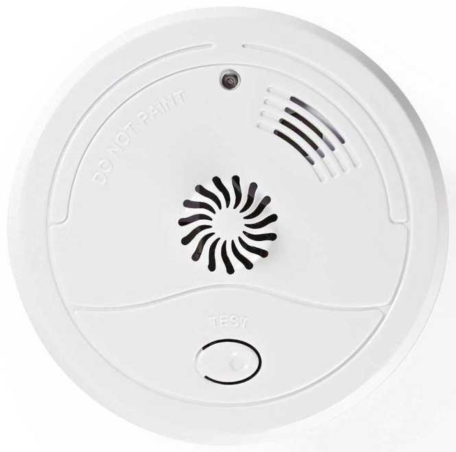 Wärmemelder Batteriebetrieben 85 dB mit Testtaste weiß 