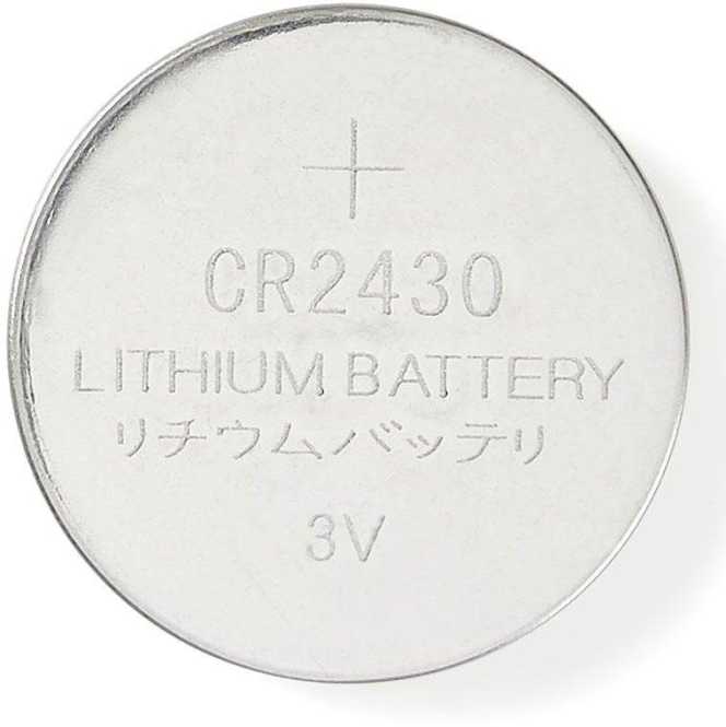 Lithium-Knopfzellenbatterie CR2430 3 V 5 Stück Blister 