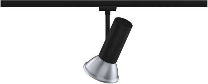 URail Spot Apol max 1x50W E27 Schwarz-matt 230V 