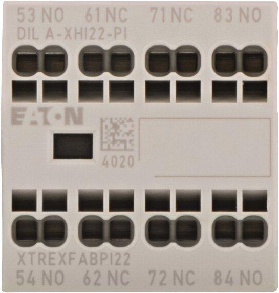 Hilfsschalterbaustein 4 -polig Ith= 16 A 2 S 2 Ö Frontbefestigung Push-in-Klemme 