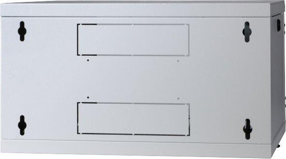 19 Zoll Wandgehäuse fest 1-teilig Tiefe 600mm RAL7035 