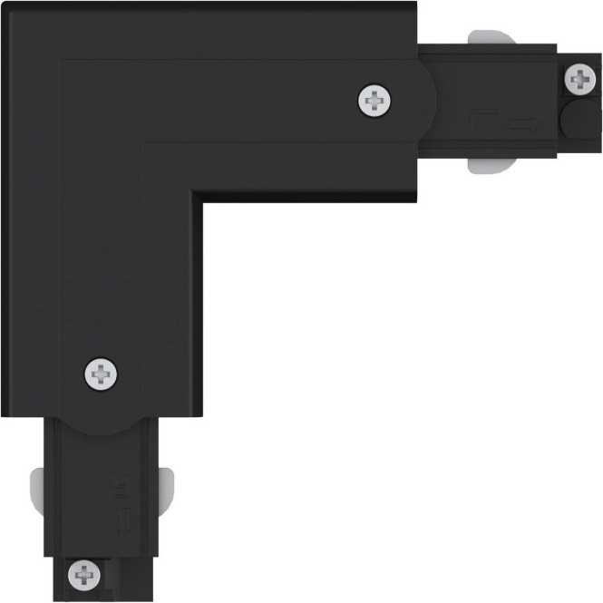 ProRail3 3-Phasen L-Verbinder Erde außen Schwarz 230V 3-Phasen 