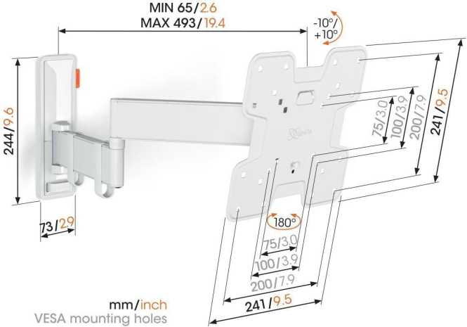 Wandhalter für TVs 19-43 