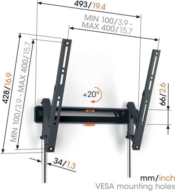 Wandhalter für TVs 32-65 