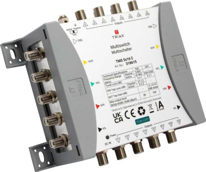 Kaskaden-Multischalter 5in/16out TMS 5x16 C 