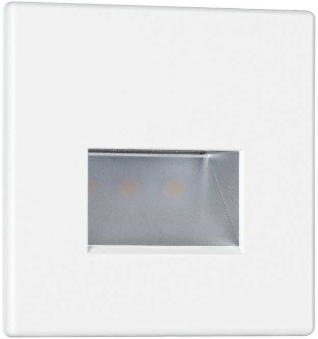 Wandeinbauleuchte Set Edge eckig LED 1x1,2W 230V Weiß 