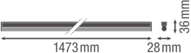 Lichtleiste LINEAR COMPACT SWITCH 1500 17 W 4000 K 1900lm 