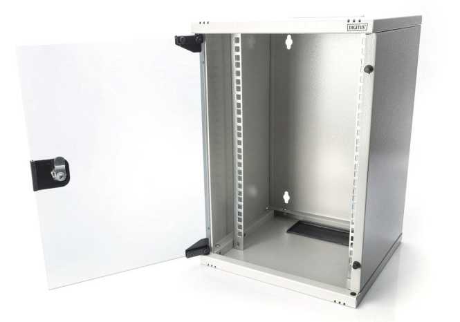 254 mm (10 Zoll) Wandgehäuse 9HE Grau 