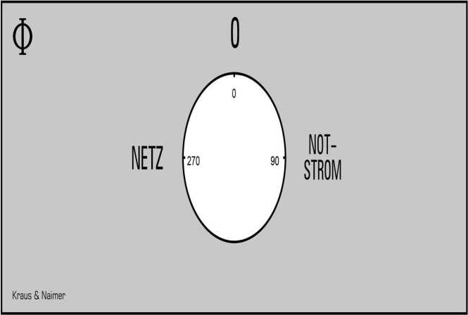 NETZ-0-NOTSTROM Umschalter 4-polig Schnappbef. 