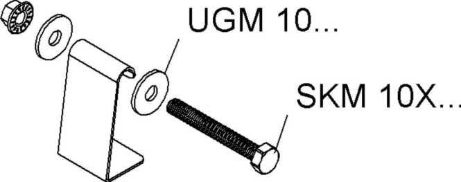 Hängestiel-Distanzprofil für Profil U 5050 Stahl feuerverzinkt DIN EN ISO 1461 