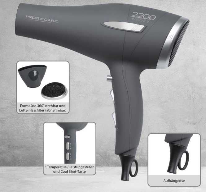Haartrockner ProfiCare PC-HT 3045 