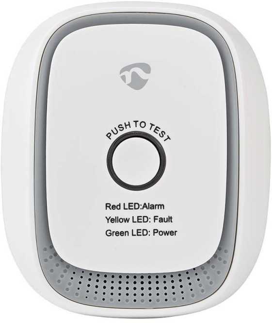 Smartlife Gasdetektro ZBDG11CWT Mit Testtaste 75 dB Weiss 