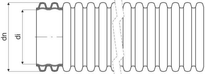 KOPOFLEX flexibles Kabelschutzrohr aus PE-HD rot halogenfrei DM 110mm 