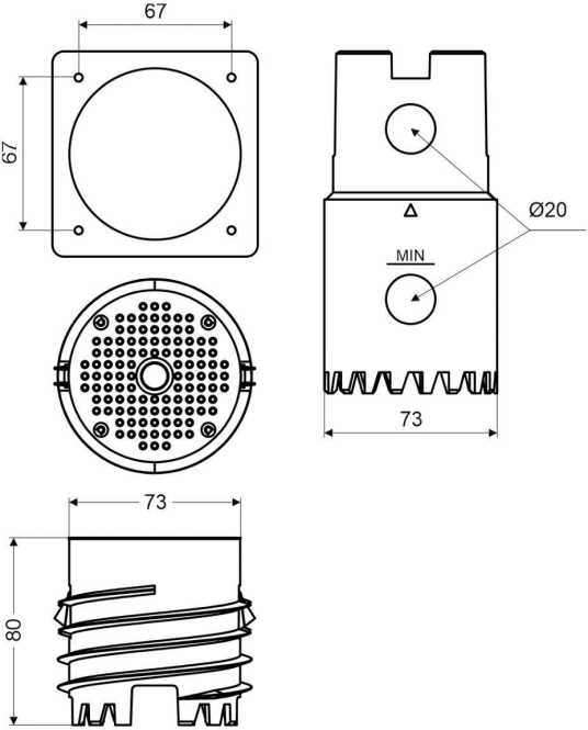 Montageplatte inkl. Bohrer für nachträglichen Einsatz in WDVS 