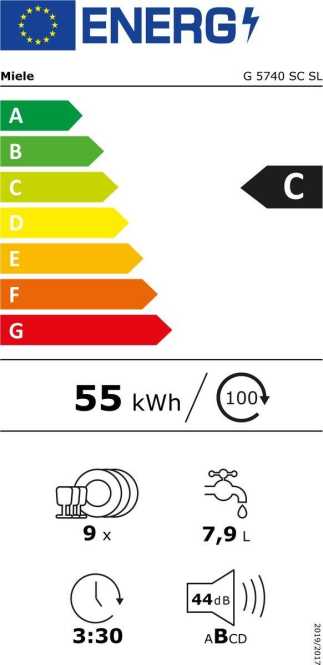 Geschirrspüler 45 cm G 5740 SC SL 