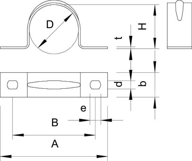 Befestigungsschelle zweilappig 9mm St G 