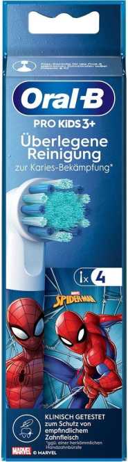 Aufsteckbürsten KIDS 4 Stück Motiv Spiderman/Eiskönigin weiß 