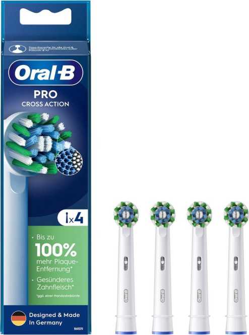 Aufsteckbürsten 4 Stück Pro CrossAction weiß 