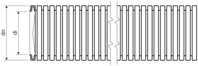Wellrohr SUPER MONOFLEX 20 PVC dunkelgrau mittlere Druckbeanspruchung 