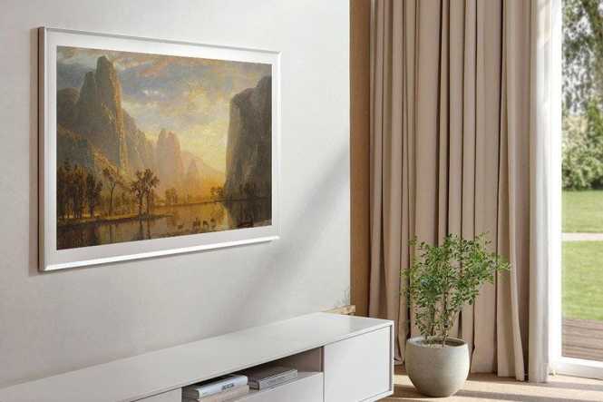 Dekorrahmen aus Metall für 85 Zoll The Frame Sand Gold 