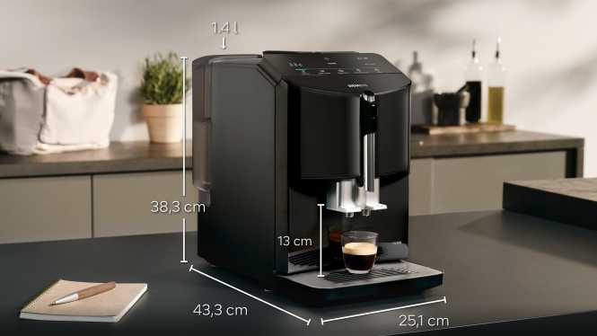 Kaffeevollautomat EQ300 Klavierlack schwarz 
