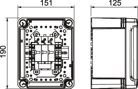 Generatoranschlusskasten 1 PV-String auf 1 WR-MPP 1000V DC 
