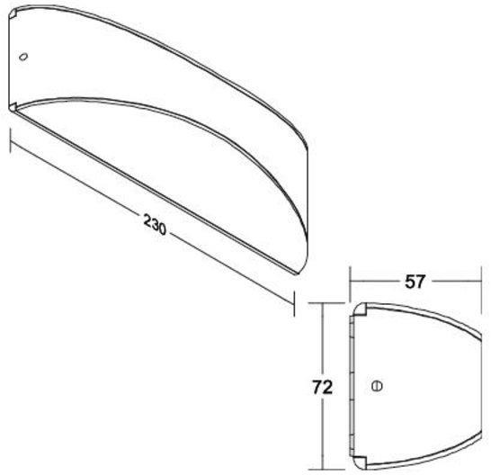 Wandleuchte 65061 LED 9,5W 3000K graphit 