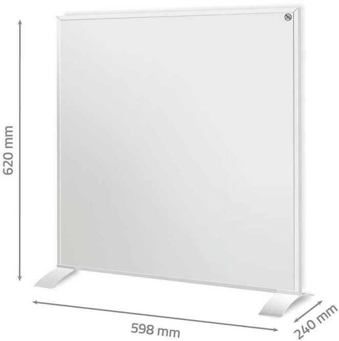 SmartLife Infrarot-Heizplatte 350W Fernbedienung IP44 weiß 