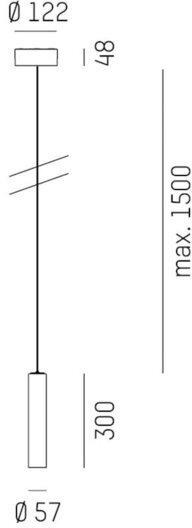 DIVO SHORT PD Hängeleuchte weiß LED 2700K 