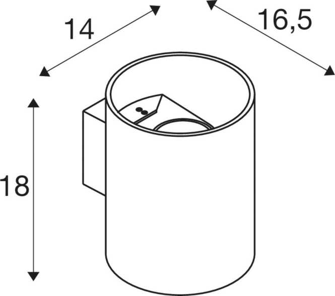 RUSTY UP/DOWN Outdoor LED Wandleuchte rund rost CCT switch 3000/4000K 