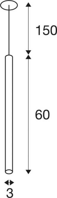 HELIA 30 Pendelleuchte LED 3000K rund schwarz flache Rosette zum Einbau 7,5W 