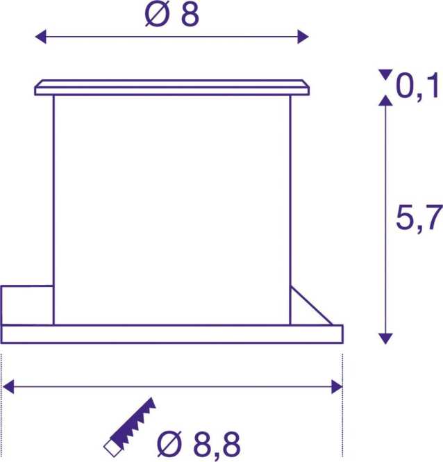 DASAR FLAT 80 Bodeneinbauleuchte LED 3000K IP67 rund edelstahl gebürstet 3,5W 