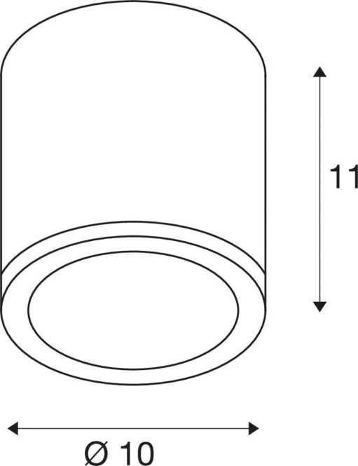 SITRA Outdoor Deckenleuchte TCR-TSE IP44 rund anthrazit max. 9W 
