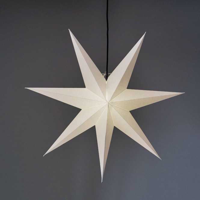 FROZEN Stern 1x25W E14 Stahl Papier weiß 