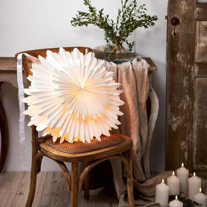 CRYSTAL Papierstern weiß 500x200x500mm 