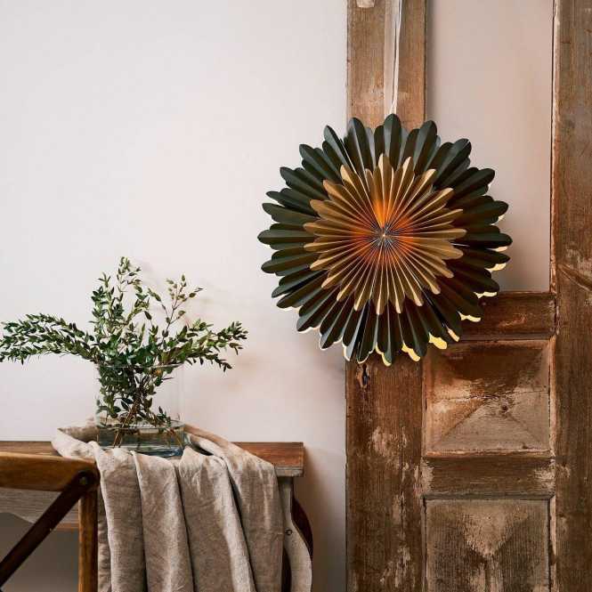 CRYSTAL Papierstern Grün 500x200x500mm 