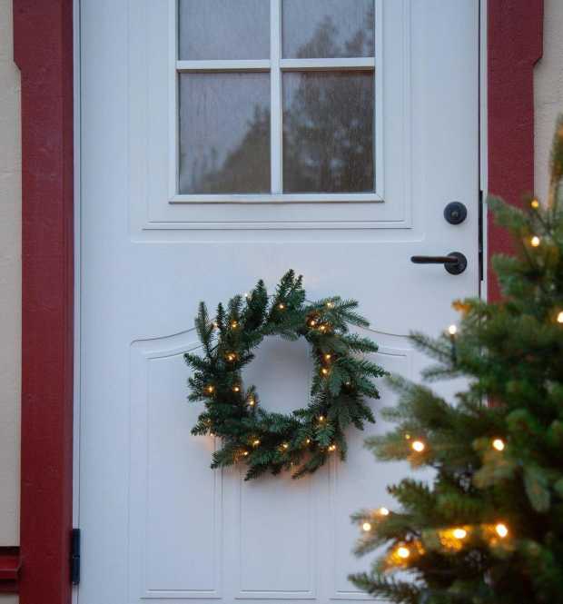 BYSKE LED-Kranz 30 Dm450mm Grün 