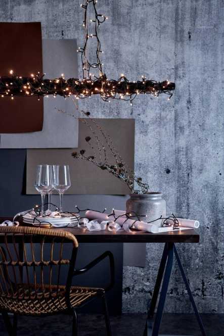 CRISPY ICE WHITE LED-Lichterkette 800 L-16000 Schwarz 