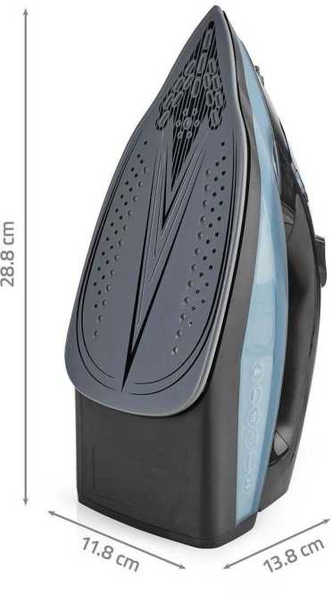 Dampfbügeleisen 2600W Keramisch 0,38 l blau 