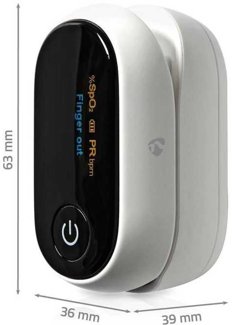 SmartLife Pulsoximeter Bluetooth OLED-Anzeige Pulsfrequenz Sauerstoffsättigung 