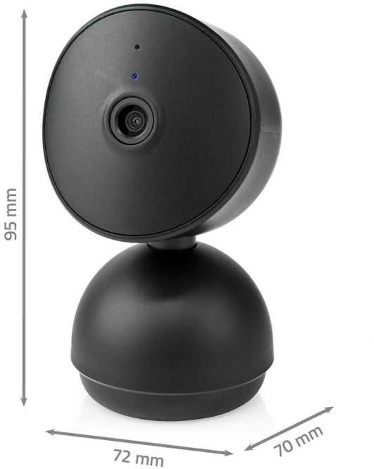 SmartLife Innenkamera Full HD 1080p mit Bewegungssensor Nachtsicht Schwarz 