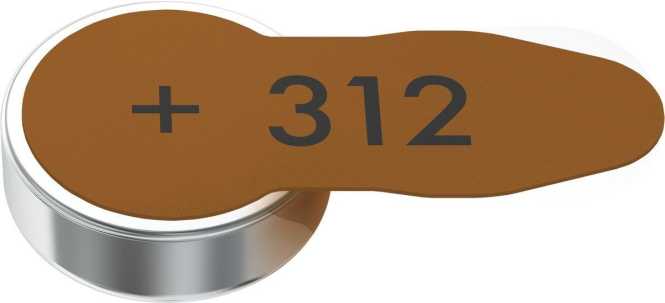 Hörgeräte Batterien 312 6er 