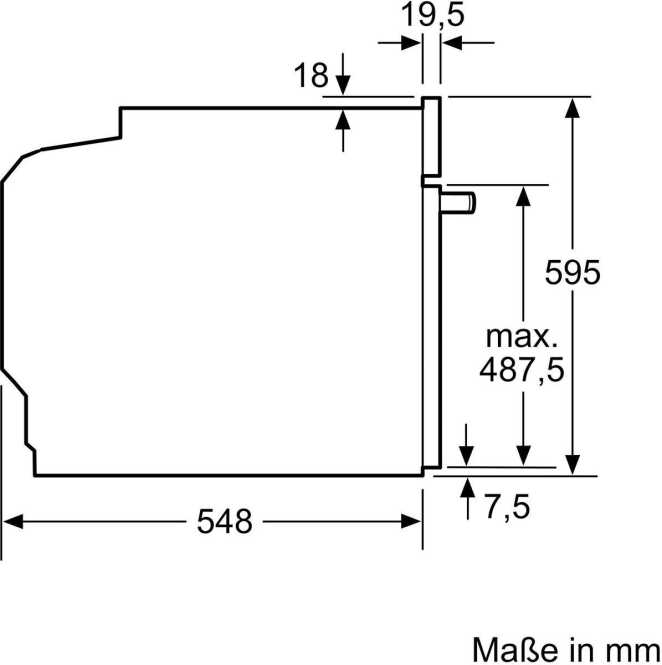 Einbaubackofen mit Mikrowellenfunktion HM736GAB1 