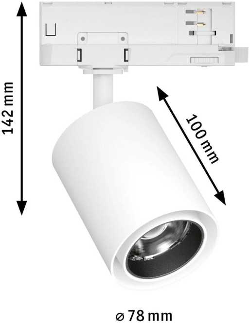 ProRail3 LED Schienenspot Kratos 50° 3100lm 25W 4000K weiß 