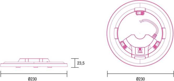 Umrüstleuchte RETUBE rund 230mm 25,5W 3000lm Farbtemperatur umschaltbar 