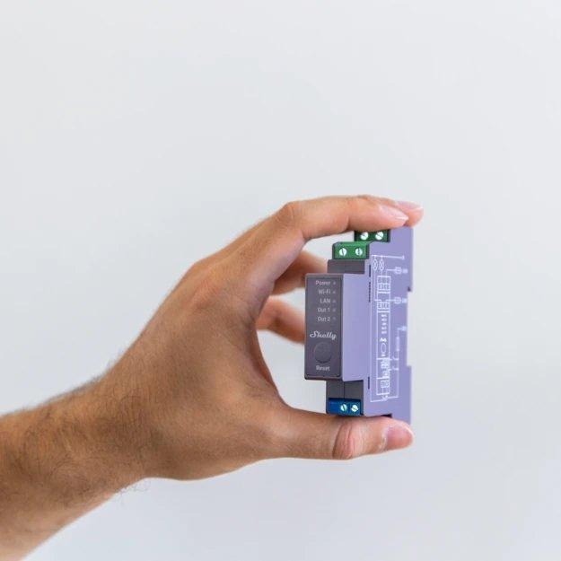 Professioneller 2-Kanal-DIN-Schienen-Relaisschalter mit WLAN- LAN-Verbindung 