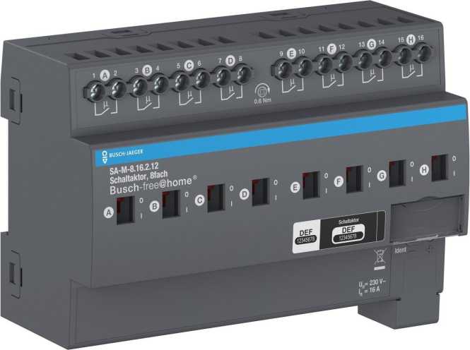 Schaltaktor 8-fach 16 A REG 